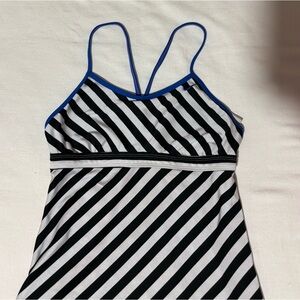 Striped Black and White Nike Tank Top